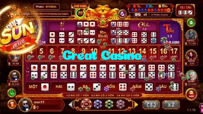 available types of Great Casino bet including pre-match live express and system bets